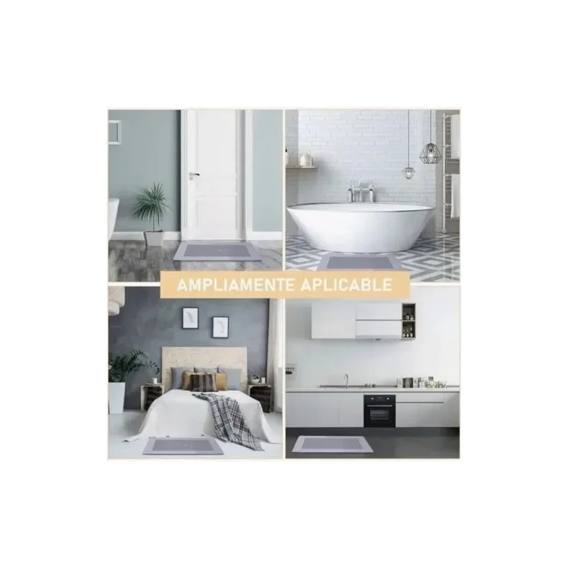 Tapete De Baño Ultra Suave Antideslizante Absorbente, 2 Unid
