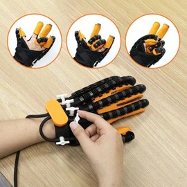 재활 로봇 장갑 뇌졸중 편마비 뇌경색 훈련 손가락 운동기 기능 [12 B Left XXL] Rehabilitation Robot Glove for Stroke Hemiplegia Cerebral Infarction Training Finger Exercise Function [12 B Left XXL]