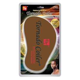 Tornado Coiler Hair Brush Sponge (Hole Diameter: 8mm) Natural Hair Sponge Curl Sponge Barber Sponge (Hole Diameter: 8mm, Hot Pink)