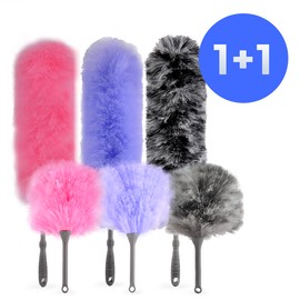 Astonish duster/duster 1+1 (large/small), color color_large (pink) + small (mix) large (pink) + small (mix) / 아스토니쉬 먼지떨이개/먼지털이개 1+1(대/소), 색상색상_대(핑크)+소(믹스)대(핑크)+소(믹스)