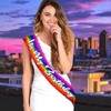 Rainbow Birthday Sash and Crown - SET OF 2: Silver