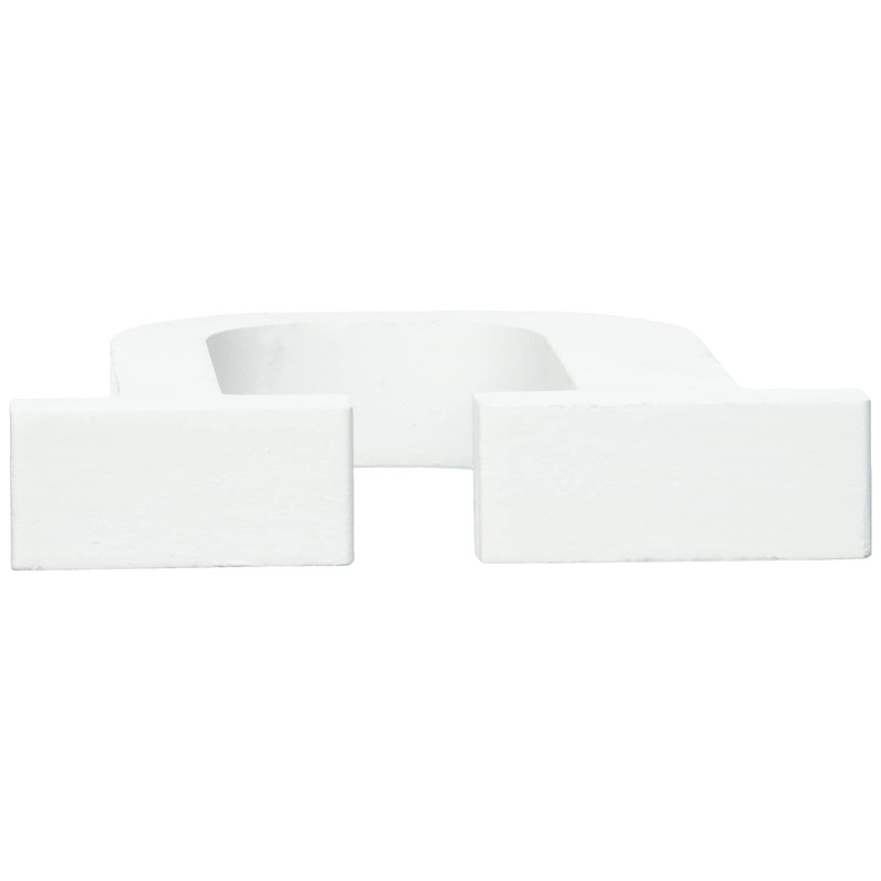 Rayher 62672000 MDF Letter U, White, 11 cm, Thickness 2