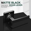 GOBEKOR 8 Pack Dummy Door Handles Matte Black Single Dummy