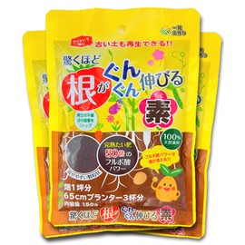 PIC-BIO Geotechnical Elements "Surprisingly Root Stretchable Roots Steadily, 5.3 oz (150 g), Set of 3" (Humic Acid)