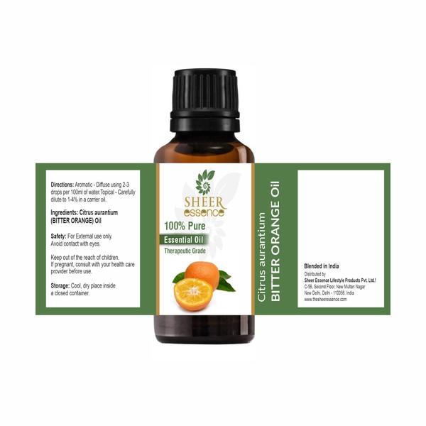 Sheer Essence Bitter Orange Oil (Citrus Aurantium) Essential Oil 100%