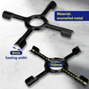 Universal Gas Hob Reducer 150 mm in Colour Black Suitable