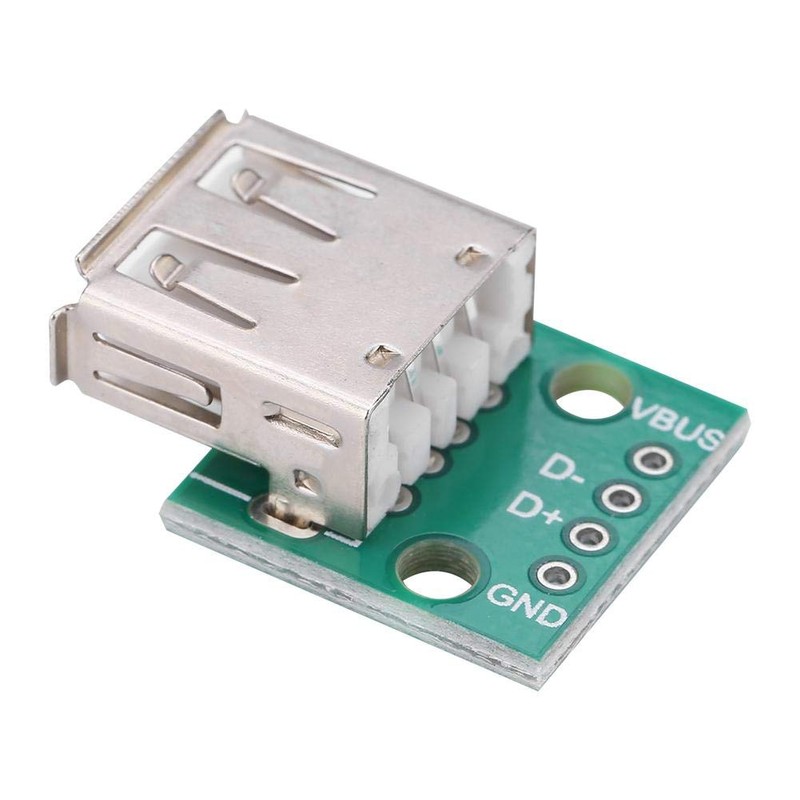 Hilitand 10 Pcs USB Female Breakout Board, 2.54mm Pitch Type