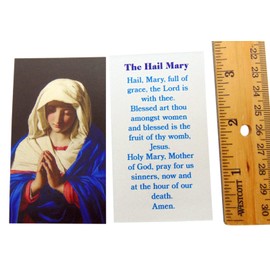 Our Lady of Grace Holy Card Set Prayer on Back Miraculous Mary Madonna, Pack of 10