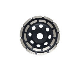 2.0, Diamond Grinding and Sanding Disc, Diamond Abrasive Wheel 125mm x 22.23mm Double Row for Sanding Screed, Concrete Tile, Tile Glue