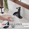 BWE Oil Rubbed Bronze Bathroom Sink Faucet with 1.2 GPM