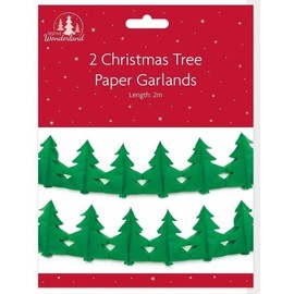2 Christmas Tree Banner Bunting Party Decoration Hanging Xmas Decor Garlands 2MT
