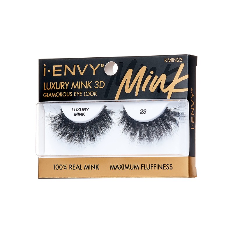 i-ENVY False Lashes Luxury Mink Collection Eyelashes 100% Real Mink
