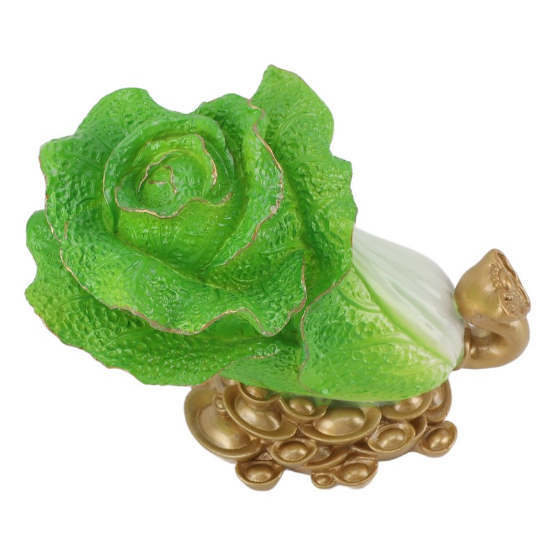 Lucky Cabbage Crafts Chinese Bai Cai Ornament Resin Feng Shui