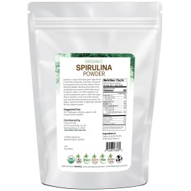 Z Natural Foods USDA Organic Raw Spirulina Powder Non-GMO Chemical Free 5lb Bag