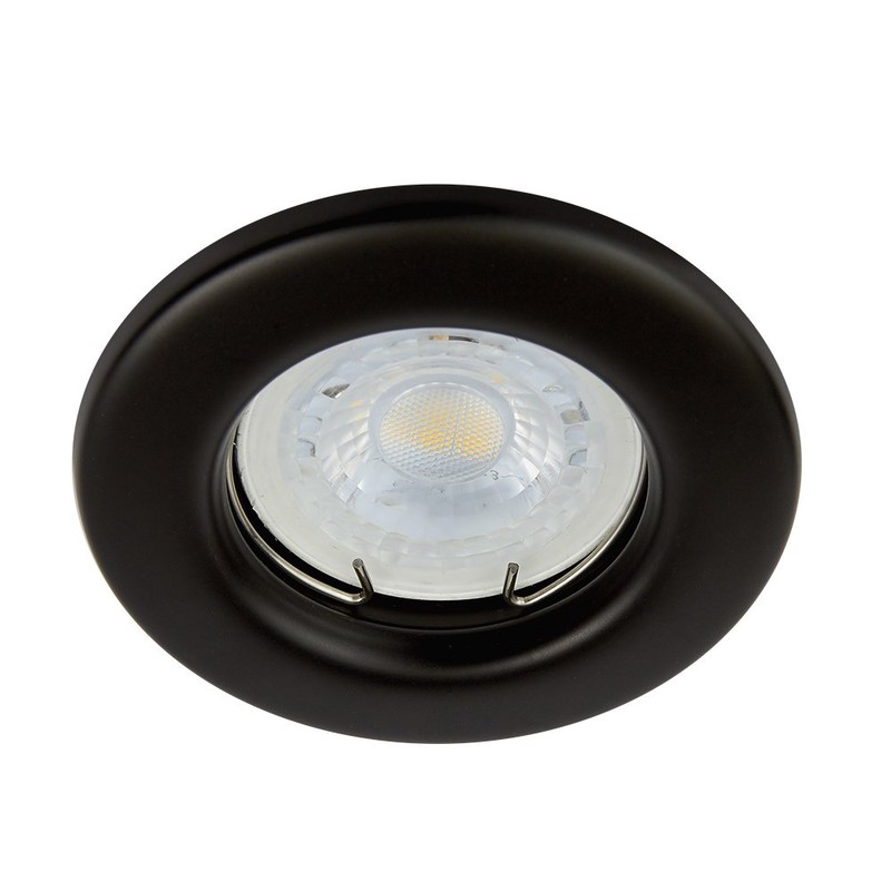 Tecnolite Lámpara para Empotrar, Lámina de Acero, color Negro YD-220/N