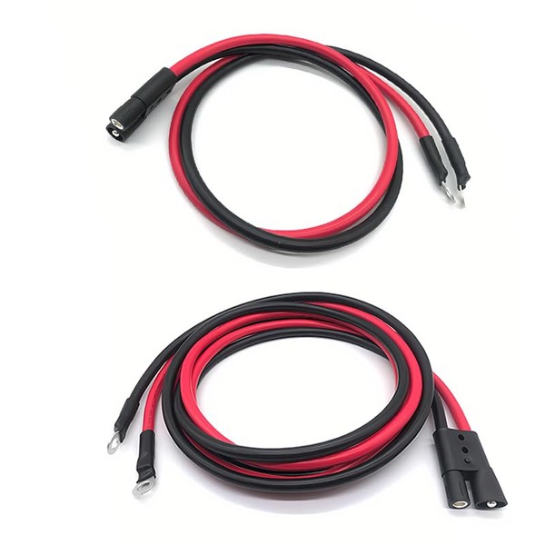 JUNRUO Truck & Plow Side Snowplow Power/Ground Cables Kit Compatible