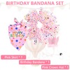 HACRAHO Dog Birthday Party Supplies, 3 Pieces Dog Birthday Bandana