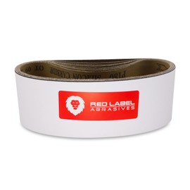 Red Label Abrasives 3 X 24 Inch 120 Grit Silicon Carbide Sanding Belts, 8 Pack
