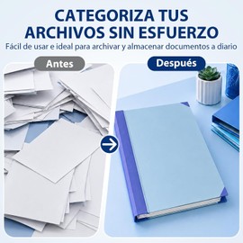 Mportante Carpeta Organizadora de Documentos，Organizador de Archivos Expandible，Folio Etiquetas, Documents with 12 Pockets con Storing Important Papers para papel A4, Gran Capacidad, Portátil