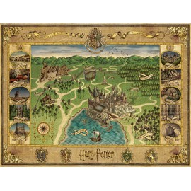 Ravensburger Hogwarts Map 1500 Piece Jigsaw Puzzle for Adults - 16599 - Every Piece is Unique, Softclick Technology Means Pieces Fit Together Perfectly