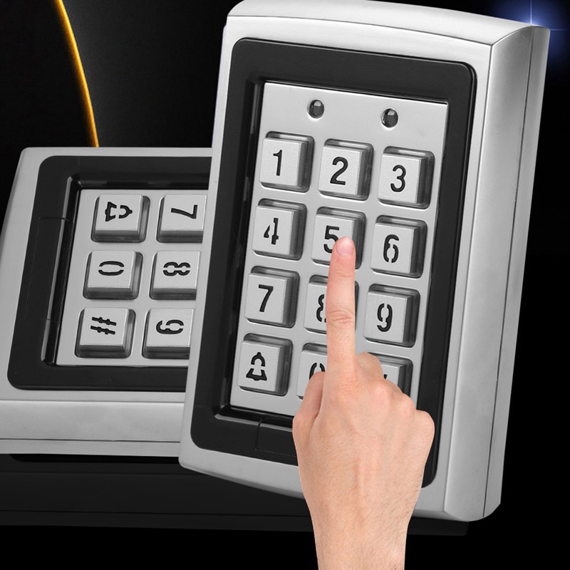 125KHz Top Metal RFID Card Reader Password Door Access Control