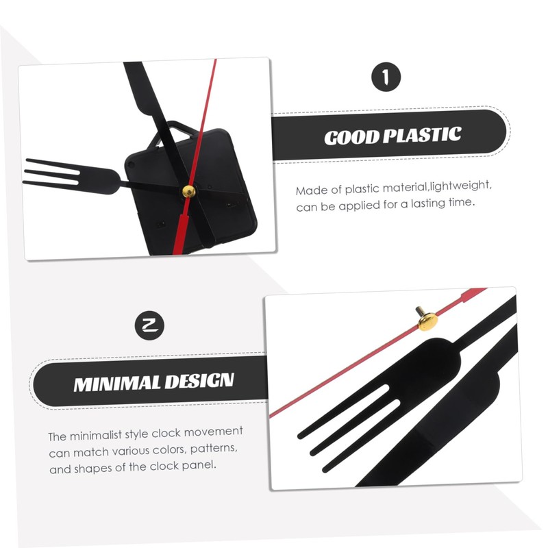 TEHAUX 1 Set DIY Clock Mechanism Replacement Kit Silent Quartz