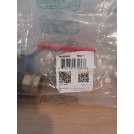 Red White 5020AB-1 Ball Valve 1" Press Full Port Leead Free Brass 600WOG
