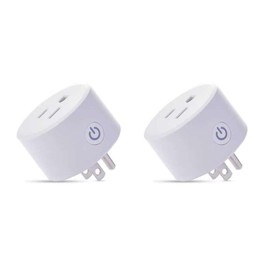 Sparkleiot Zigbee Smart Plug, Easy Setup, Work with SmartThings/Google Home, Voice Control with Alexa,10A, Hub Required, Pack of 2