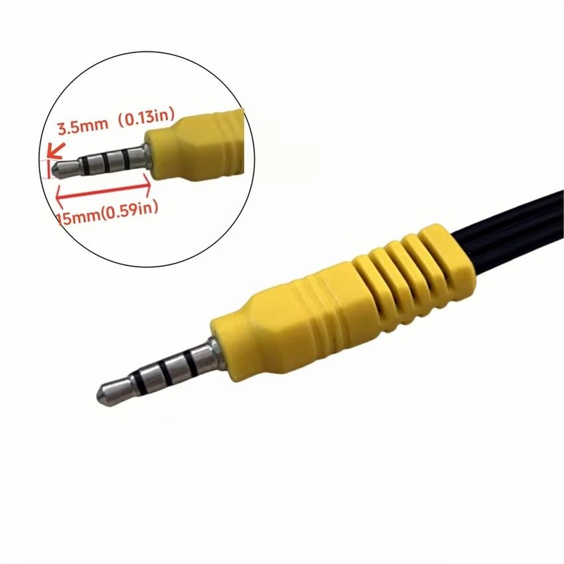 Harrista 1PC 3.5MM To Jack 3 1PCS RCA Cable Video