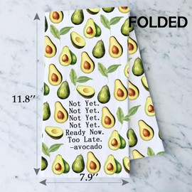AATOP Avocado Kitchen Towel, Avocado Lover, Gift, Avocado, Farmer, Avocado, Tea Towel, Hostess Gift (Avocado Towel 2U)