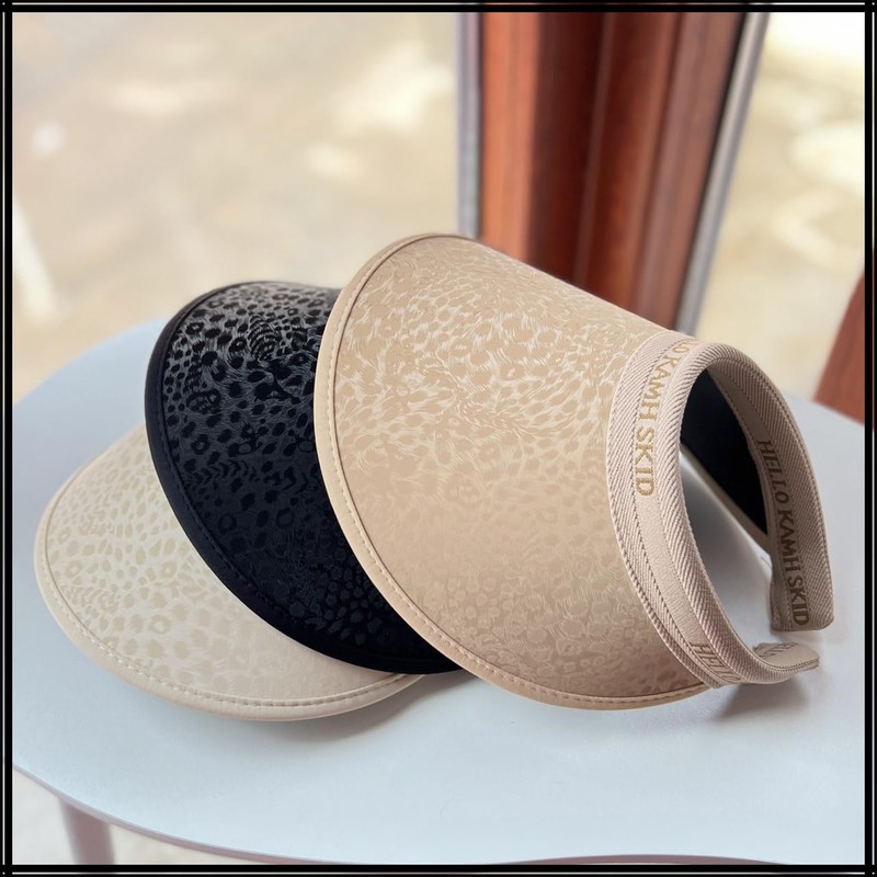 White Fang CZA111 Women's Sun Visor, Hat, Large Brim, UV