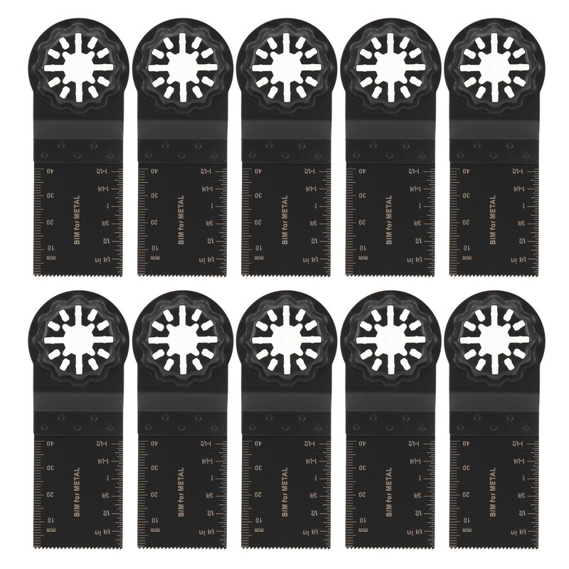 10Pcs Oscillating Saw Blade 34mm Bi Metal Multitool Cutting Tool