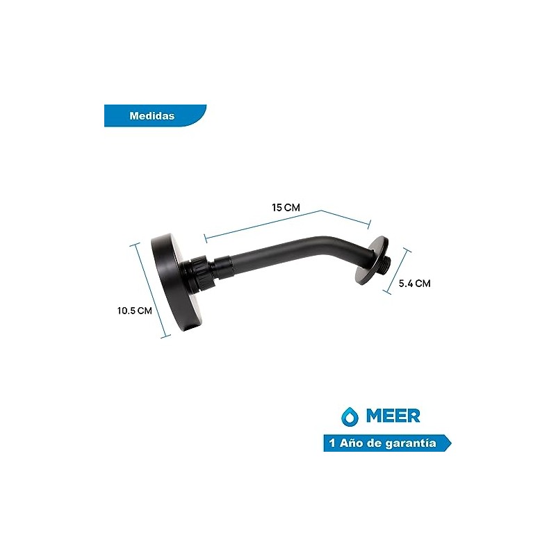 MEER Faucets by CNX Regadera para Baño con Brazo y