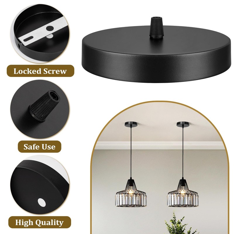 Xisakaca 2 PCS Ceiling Canopy Kit for Chandelier, Pendant Light