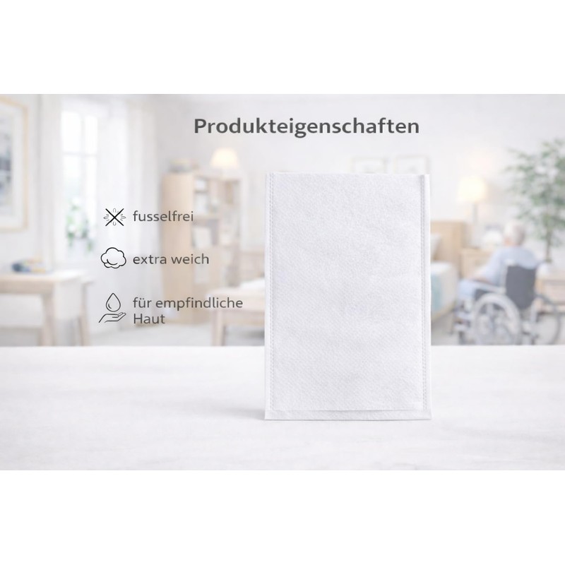 BUXMED Pack of 100 Disposable Wash Mitts 23 x 15