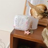 MINSCOSE Compatible with AirPods 4 Clear Case,Cute Flower Pattern Design