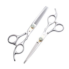 IWOWHERO Professional Hairdressing Scissors Premium Stainless Steel Hair Shear for Home and Salon Use for Hair Cutting and Thinning Lightweight and Durable Design