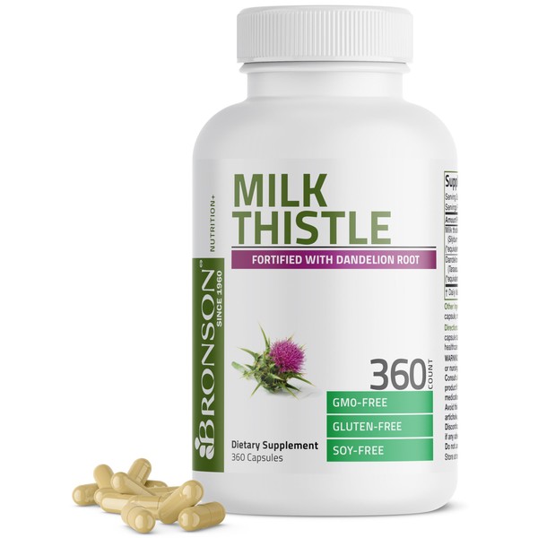 Bronson Bronson Milk Thistle Silymarin Marianum & Dandelion Root Liver