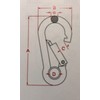 US STAINLESS Stainless Steel 316 Spring Hook with Eyelet Carabiner