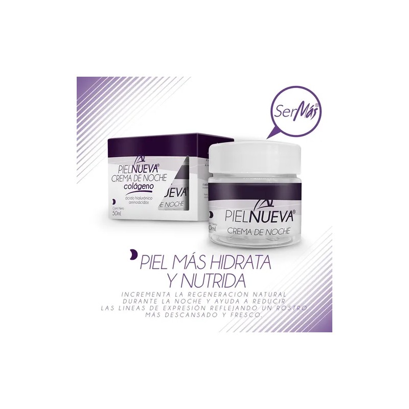Crema de Noche Ser Ms con cido Hialurnico e Hipoalergnica