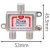 Audiofan Antenna Splitter 3224MHz 8K 4K Compatible Noise Suppression All-Terminal