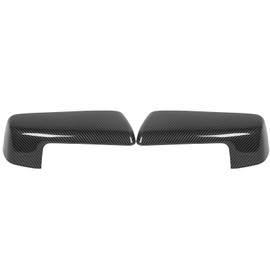 1 Pair Top Half Side Mirror Cover Cap 84328137 Scratch Proof Outer Rearview Wing Mirror Cap for 1500 2019 to 2024 Carbon Fiber Style