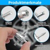 Notoke 3 Pieces Tyre Valve Tool, 4-in-1 Valve Core Tool,