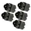 5 Pcs IEC320 C6 to IEC320 C5 Power Adapter Computer