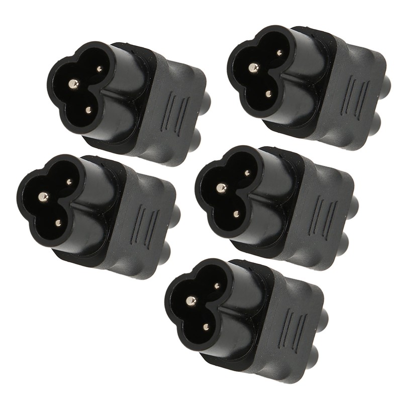5 Pcs IEC320 C6 to IEC320 C5 Power Adapter Computer