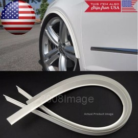 SteelCase 2 Pieces 47" White Arch Wide Body Fender Flares Extension Lip Guard For   Dodge