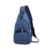 FuninCrea Men's Sling Bag with 3 Zip Pockets and Compartment,
