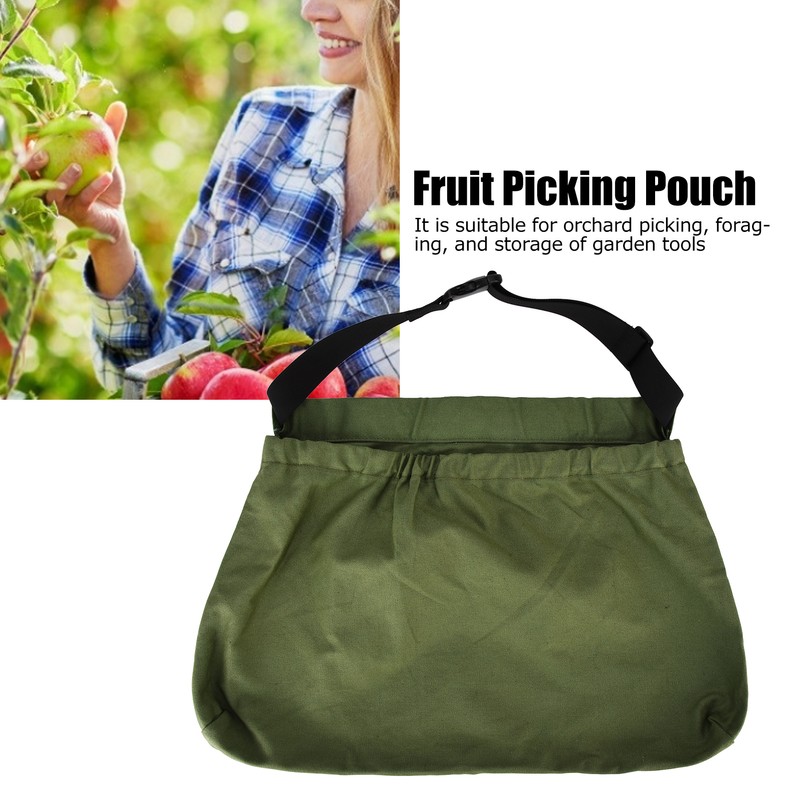 Fruit Picking Bag Adjustable Oxford Cloth Waist Hanging Tool Bag