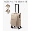 LOVEVOOK Carry On Luggage 22x14x9 Airline Approved, 22 Inch Softside