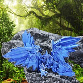 DEFORAGE 3D Printed Rose Dragon, Butterfly Sacred Dragon Ornaments, 3D Printed Animal Models for Decoration ADHD, Autism, Anxiety Relief Flexible Sensory Desktop Decor